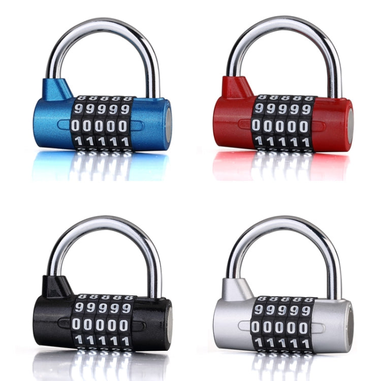 Lucchetto per porta della cassetta degli attrezzi con password per armadietti da palestra di grandi dimensioni con combinazione a 5 cifre, 5 Digit (Blue), 5 Digit (Red), 5 Digit (Black), 5 Digit (Silver)