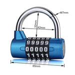 Lucchetto per porta della cassetta degli attrezzi con password per armadietti da palestra di grandi dimensioni con combinazione a 5 cifre, 5 Digit (Blue), 5 Digit (Red), 5 Digit (Black), 5 Digit (Silver)