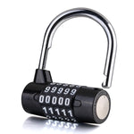 Lucchetto per porta della cassetta degli attrezzi con password per armadietti da palestra di grandi dimensioni con combinazione a 5 cifre, 5 Digit (Blue), 5 Digit (Red), 5 Digit (Black), 5 Digit (Silver)