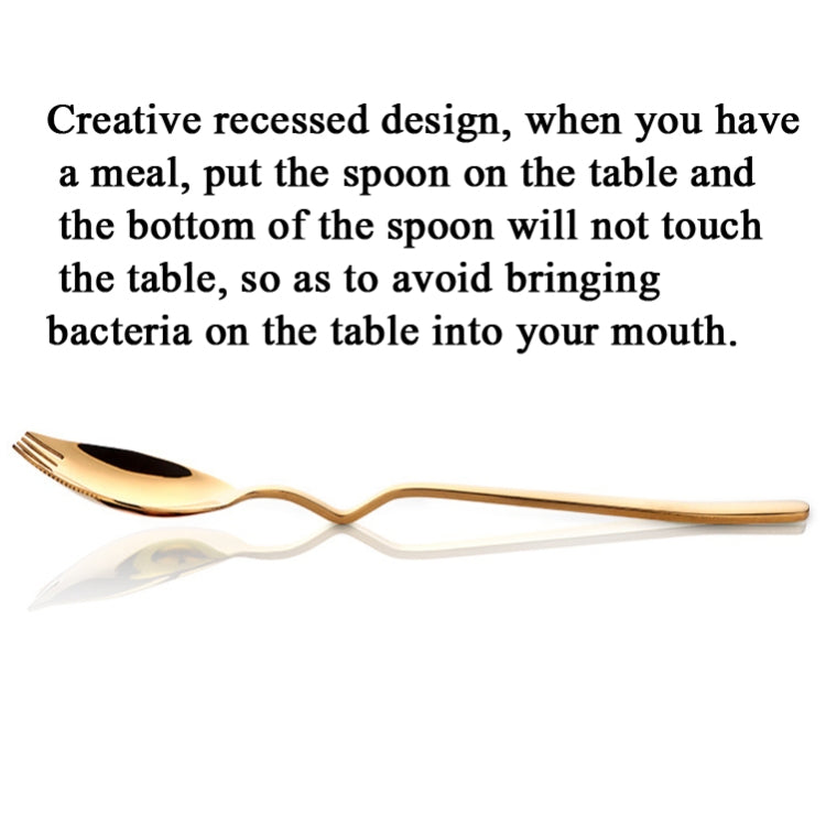 3 pezzi di forchetta per noodle istantanei in acciaio inossidabile, coltello multiuso a forma di V, forchetta e cucchiaio, stoviglie tutto in uno, Fork Spoon (Silver), Fork Spoon (Gold), Fork Spoon (Rose Gold), Fork Spoon (Black), Fork Spoon (Blue)    ...