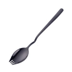 3 pezzi di forchetta per noodle istantanei in acciaio inossidabile, coltello multiuso a forma di V, forchetta e cucchiaio, stoviglie tutto in uno, Fork Spoon (Silver), Fork Spoon (Gold), Fork Spoon (Rose Gold), Fork Spoon (Black), Fork Spoon (Blue)    ...