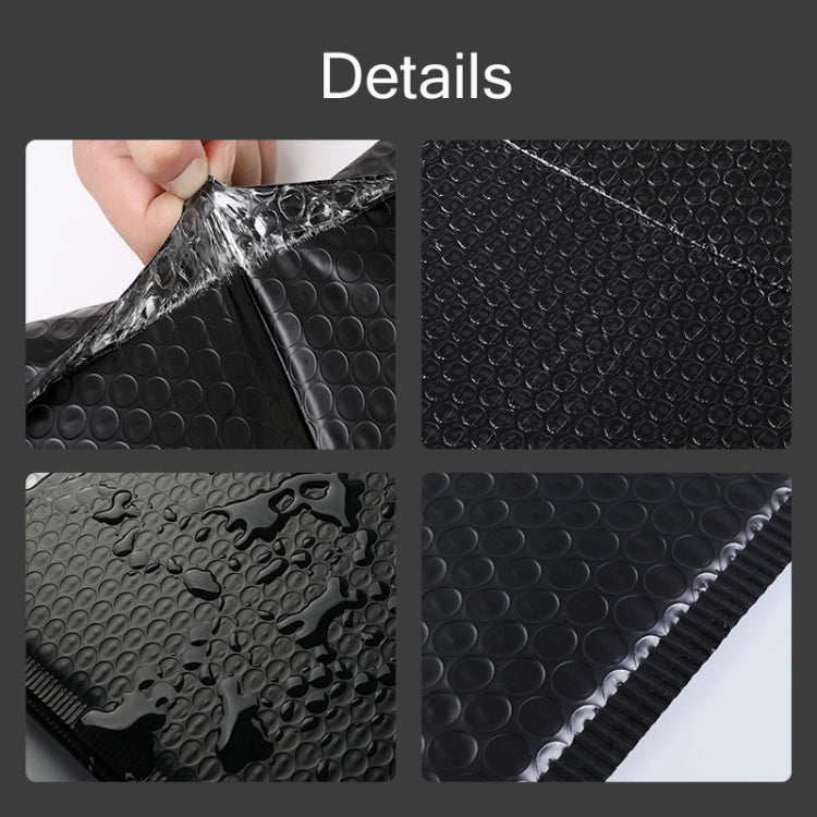 Borsa a bolle d'aria con pellicola di coestrusione nera da 100 pezzi Confezione logistica Borsa antiurto Borsa Express a colori, 11x15+4cm, 13x15+4cm, 13x18+4cm, 15x19+4cm, 15x20+4cm