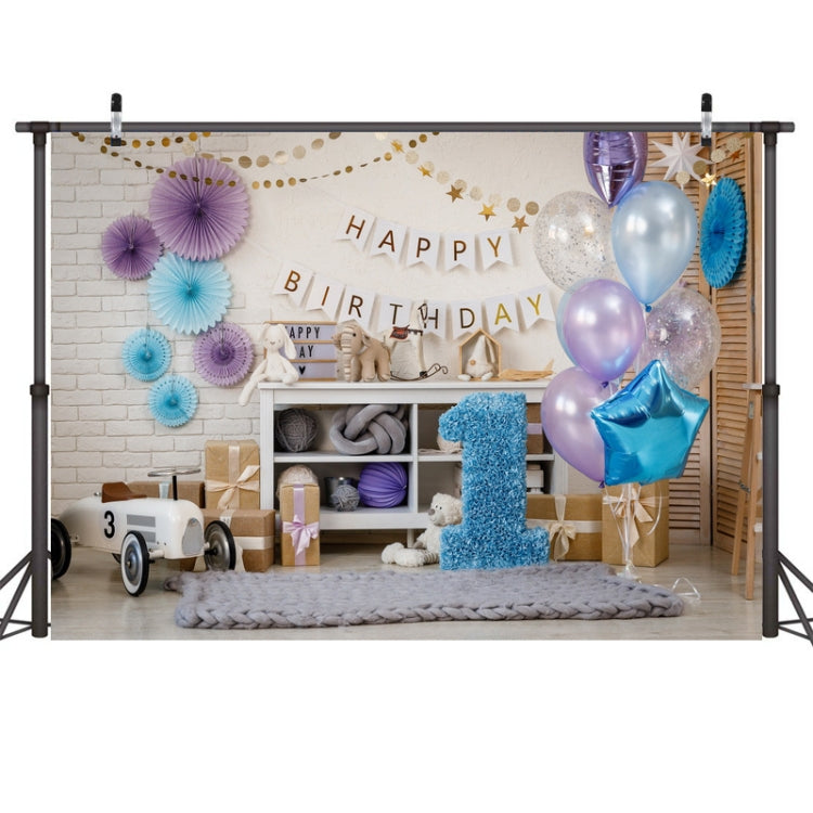 Sfondo fotografico per decorazioni per feste di compleanno in stoffa da 2,1 x 1,5 m