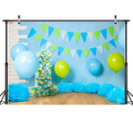 Sfondo fotografico per decorazioni per feste di compleanno in stoffa da 2,1 x 1,5 m