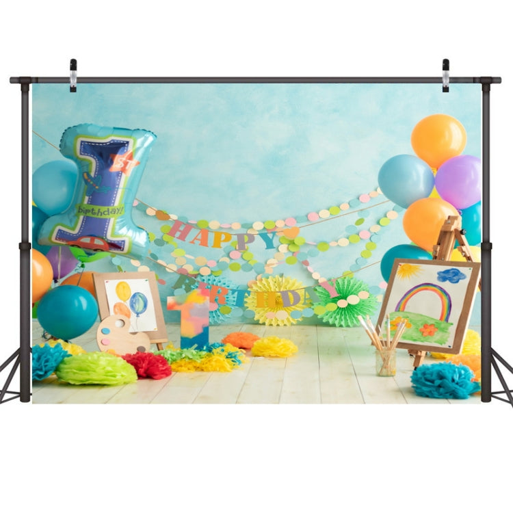 Sfondo fotografico per decorazioni per feste di compleanno in stoffa da 2,1 x 1,5 m