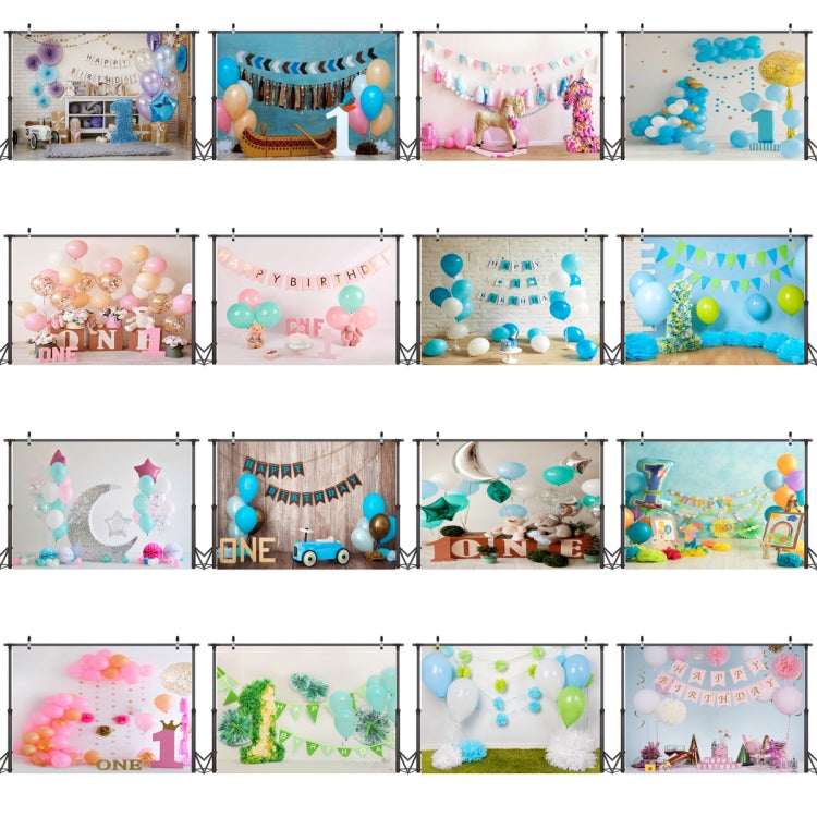 Sfondo fotografico per decorazioni per feste di compleanno in stoffa da 2,1 x 1,5 m