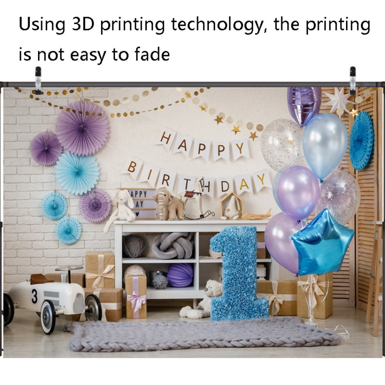 Sfondo fotografico per decorazioni per feste di compleanno in stoffa da 2,1 x 1,5 m