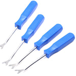 4 PCS Car Door Claw Nail Remover Interior Trim Plate Buckle Tool Cacciavite per colla, 4 PCS