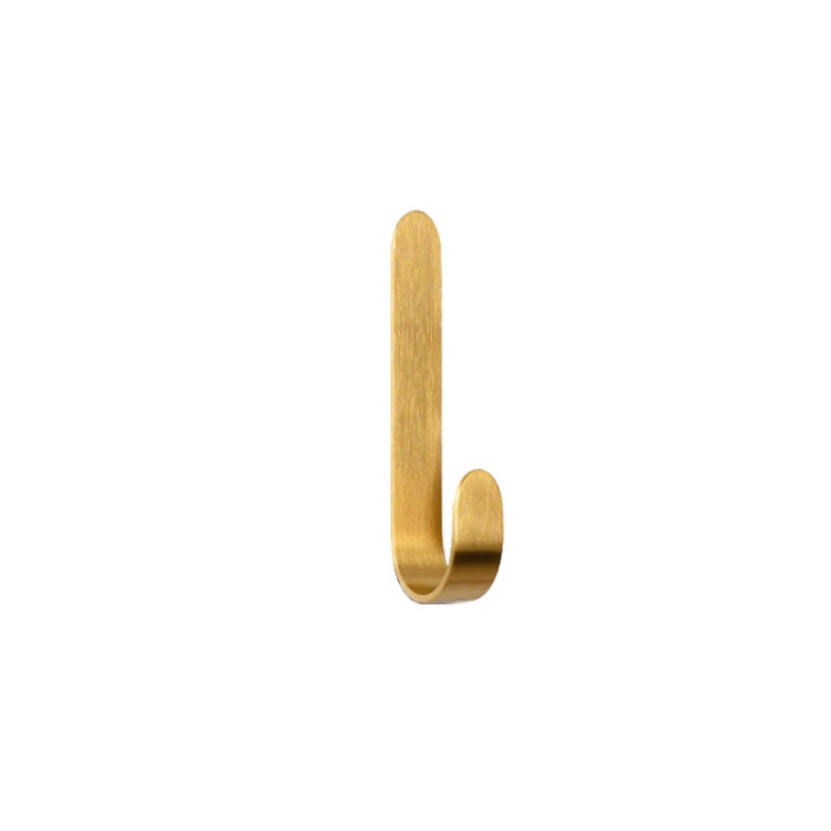 Gancio per appendere in metallo senza perforazione, in ottone color oro, 4 pezzi, specificazione:, Small, Large
