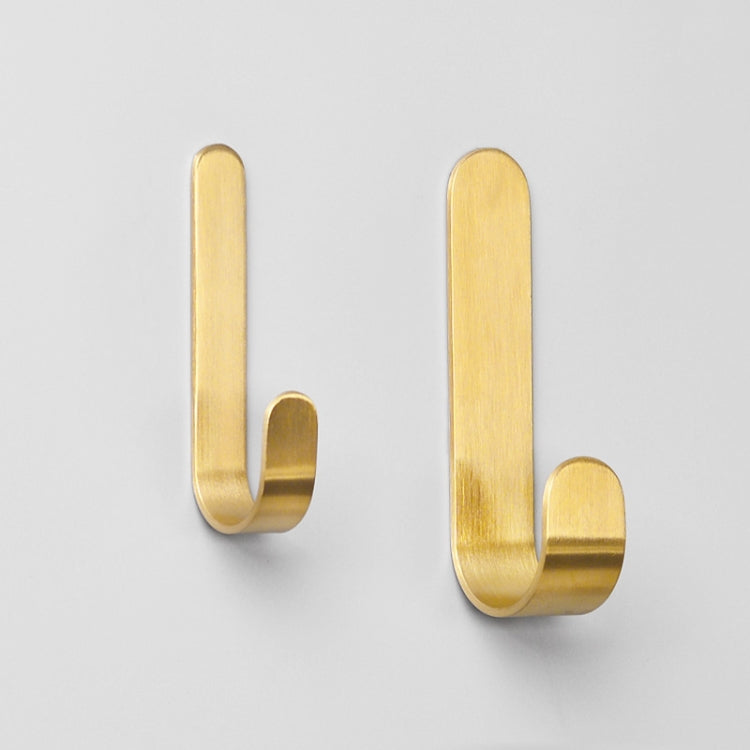 Gancio per appendere in metallo senza perforazione, in ottone color oro, 4 pezzi, specificazione:, Small, Large