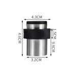 2 PCS Ingranaggio per porta anti-collisione in gomma Punzonatura per porta rotonda in acciaio inossidabile Resistente per porta cilindrica a forma di pavimento per la casa, 46mm Punch, 60mm Punch, 80mm Punch, 46mm Punch-free, 60mm Punch-free           ...