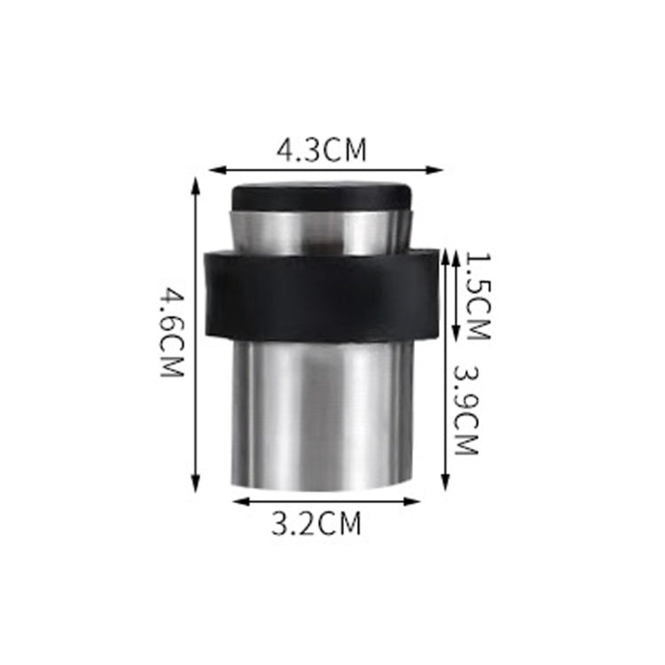 2 PCS Ingranaggio per porta anti-collisione in gomma Punzonatura per porta rotonda in acciaio inossidabile Resistente per porta cilindrica a forma di pavimento per la casa, 46mm Punch, 60mm Punch, 80mm Punch, 46mm Punch-free, 60mm Punch-free           ...
