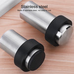 2 PCS Ingranaggio per porta anti-collisione in gomma Punzonatura per porta rotonda in acciaio inossidabile Resistente per porta cilindrica a forma di pavimento per la casa, 46mm Punch, 60mm Punch, 80mm Punch, 46mm Punch-free, 60mm Punch-free           ...