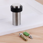 2 PCS Ingranaggio per porta anti-collisione in gomma Punzonatura per porta rotonda in acciaio inossidabile Resistente per porta cilindrica a forma di pavimento per la casa, 46mm Punch, 60mm Punch, 80mm Punch, 46mm Punch-free, 60mm Punch-free           ...