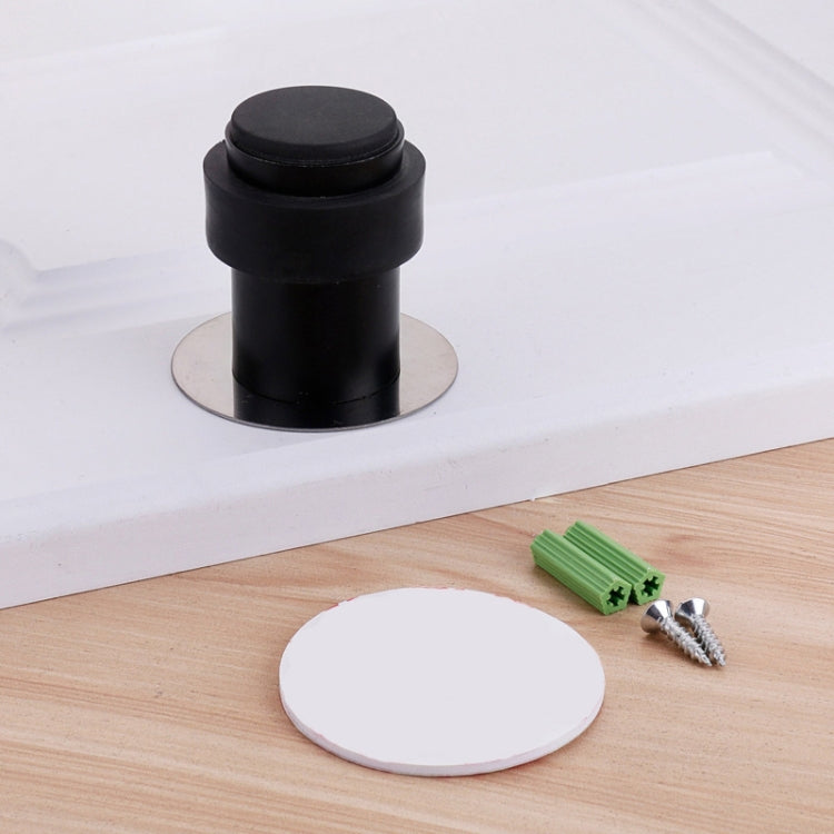 2 PCS Ingranaggio per porta anti-collisione in gomma Punzonatura per porta rotonda in acciaio inossidabile Resistente per porta cilindrica a forma di pavimento per la casa, 46mm Punch, 60mm Punch, 80mm Punch, 46mm Punch-free, 60mm Punch-free           ...