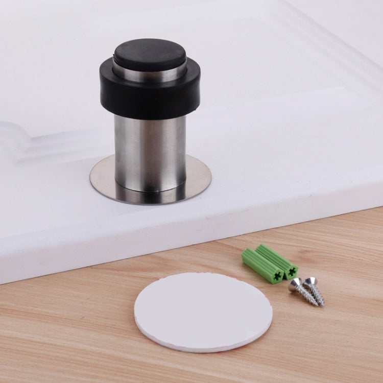 2 PCS Ingranaggio per porta anti-collisione in gomma Punzonatura per porta rotonda in acciaio inossidabile Resistente per porta cilindrica a forma di pavimento per la casa, 46mm Punch, 60mm Punch, 80mm Punch, 46mm Punch-free, 60mm Punch-free           ...