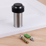 2 PCS Ingranaggio per porta anti-collisione in gomma Punzonatura per porta rotonda in acciaio inossidabile Resistente per porta cilindrica a forma di pavimento per la casa, 46mm Punch, 60mm Punch, 80mm Punch, 46mm Punch-free, 60mm Punch-free           ...