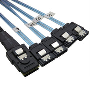 Mini SAS 36 pin SFF 8087 a 4 server SATA 7P, lunghezza cavo: 50 cm