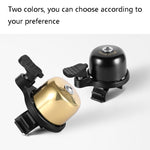 WEST BIKING YP0706048 Mini campanello per bicicletta in rame per mountain bike, West Biking Bicycle Bell(Black), West Biking Bicycle Bell(Golden)