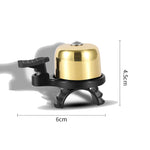 WEST BIKING YP0706048 Mini campanello per bicicletta in rame per mountain bike, West Biking Bicycle Bell(Black), West Biking Bicycle Bell(Golden)