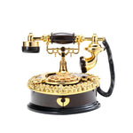 Quadrante vecchio telefono carillon regalo per la decorazione dell'ingresso dell'armadietto del vino per la casa, White, Brown