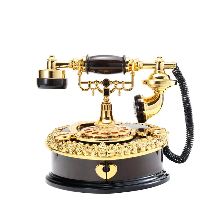 Quadrante vecchio telefono carillon regalo per la decorazione dell'ingresso dell'armadietto del vino per la casa, White, Brown