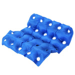 Cuscino gonfiabile antidecubito quadrato a 25 fori da 2 pezzi Cuscino gonfiabile per sedia a rotelle medica, Wheelchair Inflatable Cushion