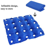 Cuscino gonfiabile antidecubito quadrato a 25 fori da 2 pezzi Cuscino gonfiabile per sedia a rotelle medica, Wheelchair Inflatable Cushion