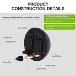 Collare per scossa elettrica antiabbaio con vibrazione sonora per cani, spina europea, EU Plug Black
