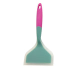 2 pezzi spatola antiaderente in silicone per bistecca a bocca larga, spatola per pizza, utensile da cucina, Green + Green, Pink + Green, Blue + Pink, Orange + Orange