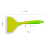 2 pezzi spatola antiaderente in silicone per bistecca a bocca larga, spatola per pizza, utensile da cucina, Green + Green, Pink + Green, Blue + Pink, Orange + Orange