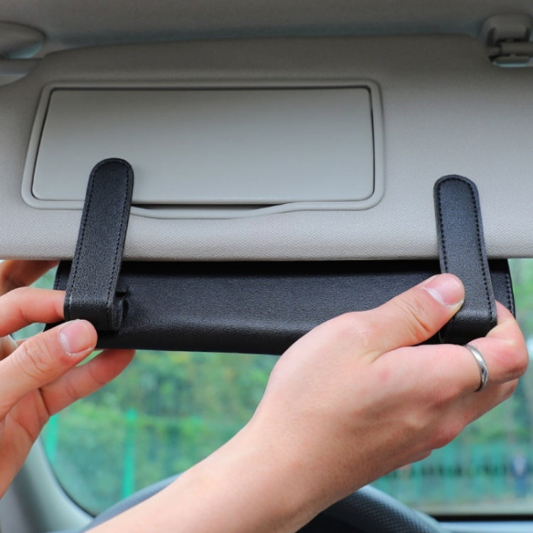 Scatola per fazzoletti da appendere per auto da 2 pezzi Scatola portaoggetti per tetto apribile con visiera parasole