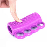 Dispositivo per impugnatura in silicone per allenamento per la riabilitazione della forza delle dita dell'emiplegia Palla per impugnatura per massaggio con dita per adulti