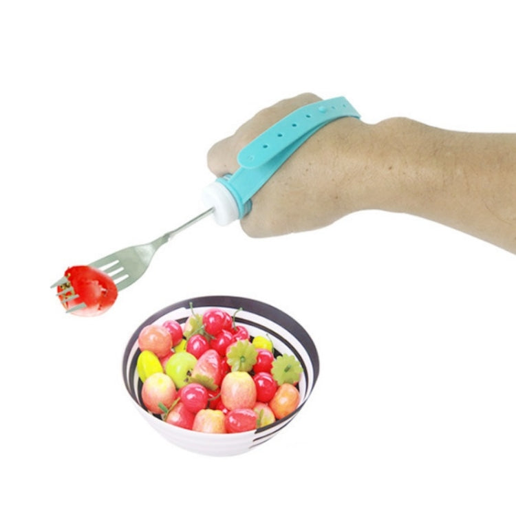Forchetta self-service pieghevole in acciaio inossidabile 304 per disabili e anziani, Fork