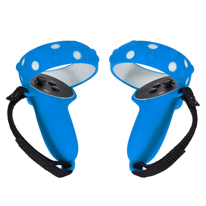 2 set GS092 Maniglia Controller Custodia protettiva in silicone Anti-caduta e anti-smarrimento Copertura all-inclusive per Oculus Quest 2, GS092 Red, GS092 Gray, GS092 Blue, GS092 Black