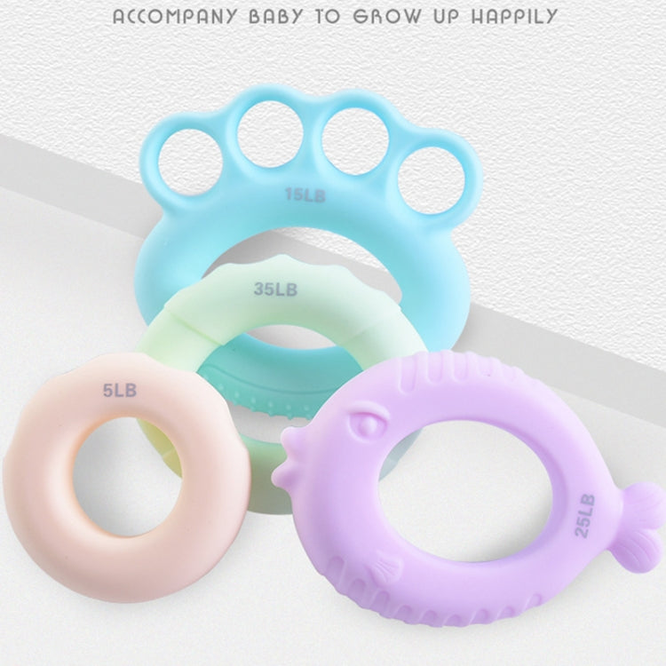 Dispositivo per l'allenamento della forza delle dita con anello di presa per bambini da 3 pezzi, 5LB (Finite Orange Pink), 15LB (Finite Light Blue), 25LB (Finite Light Purple), 35LB (Finite Light Green), 5LB (Olive Orange Pink), 15LB (Olive Light Blue)...