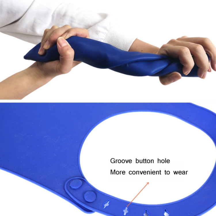 Yanxiang Anziani Mangiare Bavaglino Impermeabile in Silicone Tasca per Saliva Usa E Getta Ampliata per Adulti, Silicone Waterproof Bib