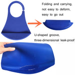 Yanxiang Anziani Mangiare Bavaglino Impermeabile in Silicone Tasca per Saliva Usa E Getta Ampliata per Adulti, Silicone Waterproof Bib