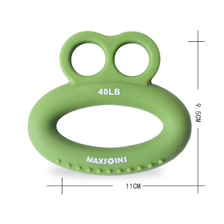 MAXSOINS MXO-DOUBLE-001 Dispositivo per l'allenamento della presa delle dita a forma di rana Anello per la presa delle dita, 20LB (Double-sided Green), 30LB (Double-sided Blue), 40LB (Double-sided Orange), 50LB (Double-sided Purple)                    ...