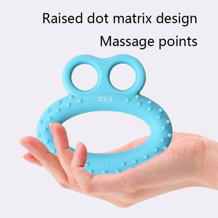 MAXSOINS MXO-DOUBLE-001 Dispositivo per l'allenamento della presa delle dita a forma di rana Anello per la presa delle dita, 20LB (Double-sided Green), 30LB (Double-sided Blue), 40LB (Double-sided Orange), 50LB (Double-sided Purple)                    ...