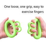 MAXSOINS MXO-DOUBLE-001 Dispositivo per l'allenamento della presa delle dita a forma di rana Anello per la presa delle dita, 20LB (Double-sided Green), 30LB (Double-sided Blue), 40LB (Double-sided Orange), 50LB (Double-sided Purple)                    ...