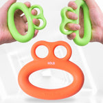 MAXSOINS MXO-DOUBLE-001 Dispositivo per l'allenamento della presa delle dita a forma di rana Anello per la presa delle dita, 20LB (Double-sided Green), 30LB (Double-sided Blue), 40LB (Double-sided Orange), 50LB (Double-sided Purple)                    ...