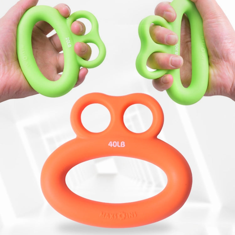 MAXSOINS MXO-DOUBLE-001 Dispositivo per l'allenamento della presa delle dita a forma di rana Anello per la presa delle dita, 20LB (Double-sided Green), 30LB (Double-sided Blue), 40LB (Double-sided Orange), 50LB (Double-sided Purple)                    ...