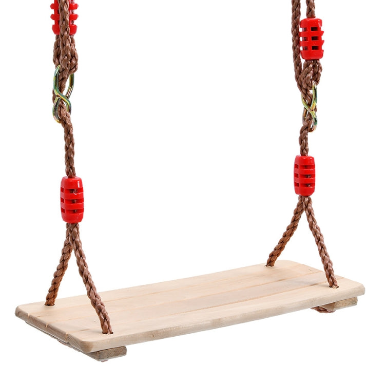 Altalena in legno per interni ed esterni per bambini adulti Altalena a quattro assi, consegna a colori casuali (rosso), Wooden