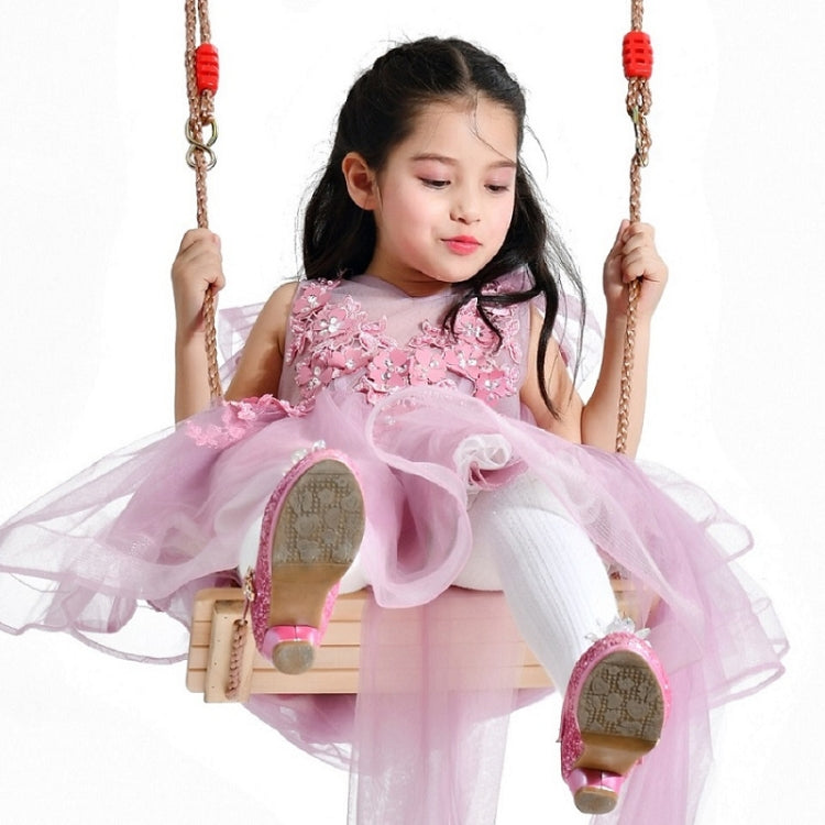 Altalena in legno per interni ed esterni per bambini adulti Altalena a quattro assi, consegna a colori casuali (rosso), Wooden