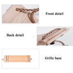 Altalena in legno per interni ed esterni per bambini adulti Altalena a quattro assi, consegna a colori casuali (rosso), Wooden