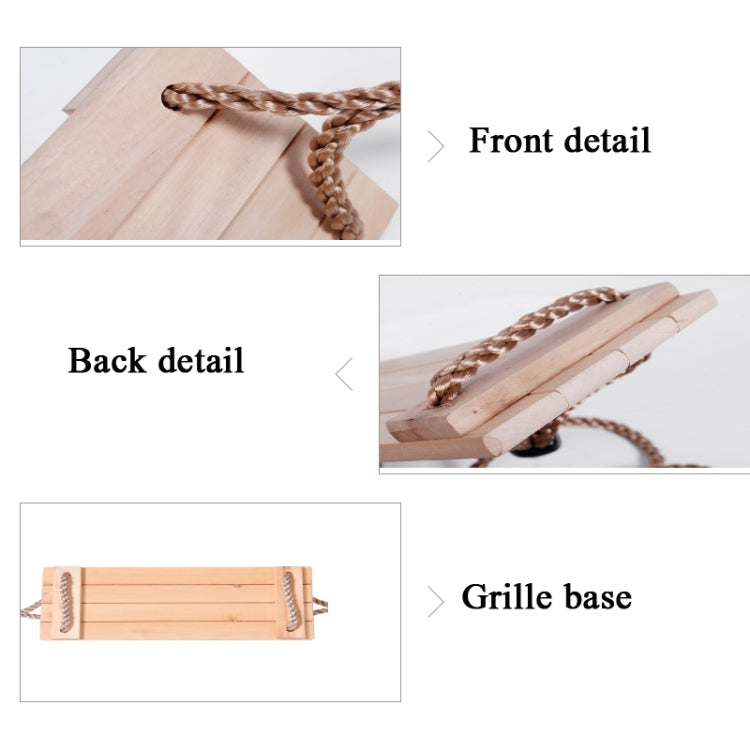Altalena in legno per interni ed esterni per bambini adulti Altalena a quattro assi, consegna a colori casuali (rosso), Wooden