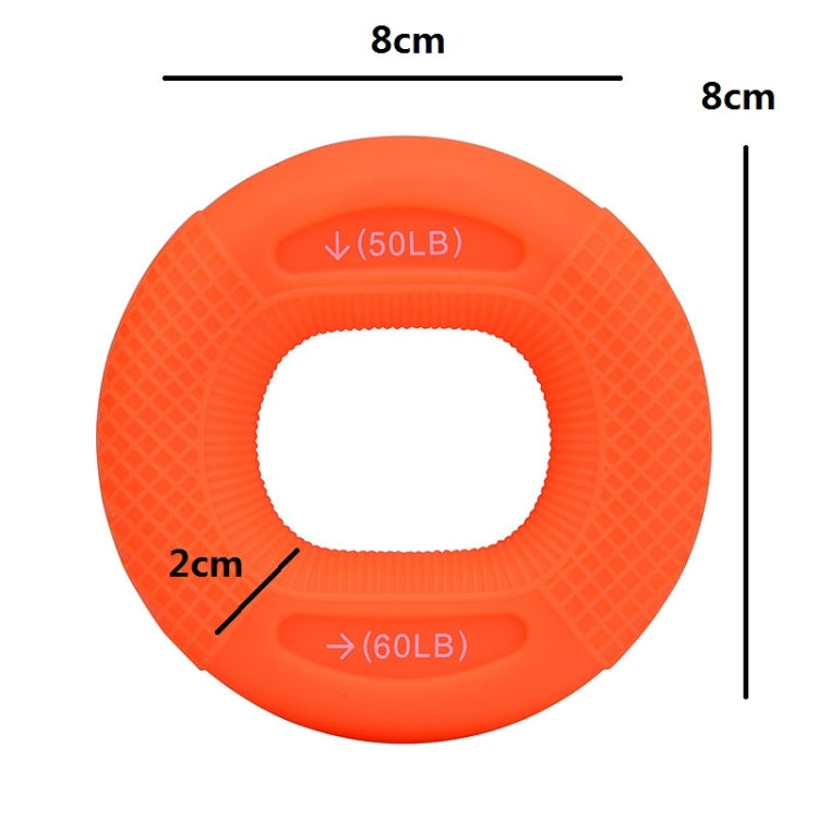 2 pezzi di forza regolabile in silicone con pinza per braccio, forza muscolare, riabilitazione, allenamento, attrezzatura per il fitness, 20/30LB （Pink）, 30 / 40LB（Rose Red）, 40 / 50LB（Blue）, 50 / 60LB（Orange）, 70 / 80LB（Black）