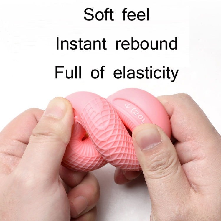 2 pezzi di forza regolabile in silicone con pinza per braccio, forza muscolare, riabilitazione, allenamento, attrezzatura per il fitness, 20/30LB （Pink）, 30 / 40LB（Rose Red）, 40 / 50LB（Blue）, 50 / 60LB（Orange）, 70 / 80LB（Black）