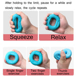 2 pezzi di forza regolabile in silicone con pinza per braccio, forza muscolare, riabilitazione, allenamento, attrezzatura per il fitness, 20/30LB （Pink）, 30 / 40LB（Rose Red）, 40 / 50LB（Blue）, 50 / 60LB（Orange）, 70 / 80LB（Black）